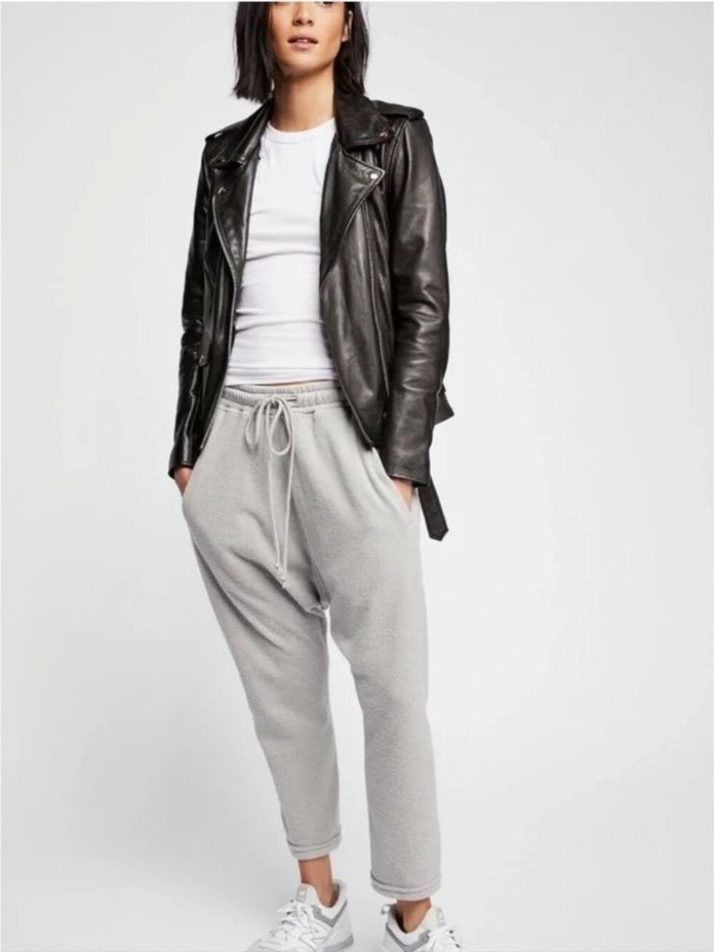 Intimately Free People Gray Sonny Harem Pants Women's Medium Lounge Casual
